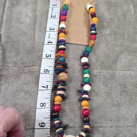 Variety Jewelry Bundle(6) Necklace Bracelets Earring Wooden Jute Stylish GUC - Picture 12 of 15